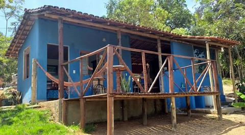 Área externa do Chalé do Paraíso Canastra