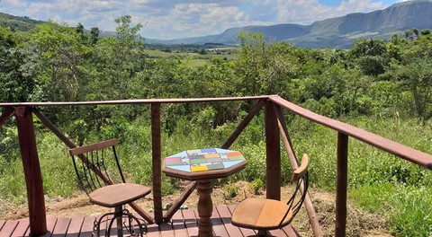 Área externa do Chalé do Paraíso Canastra